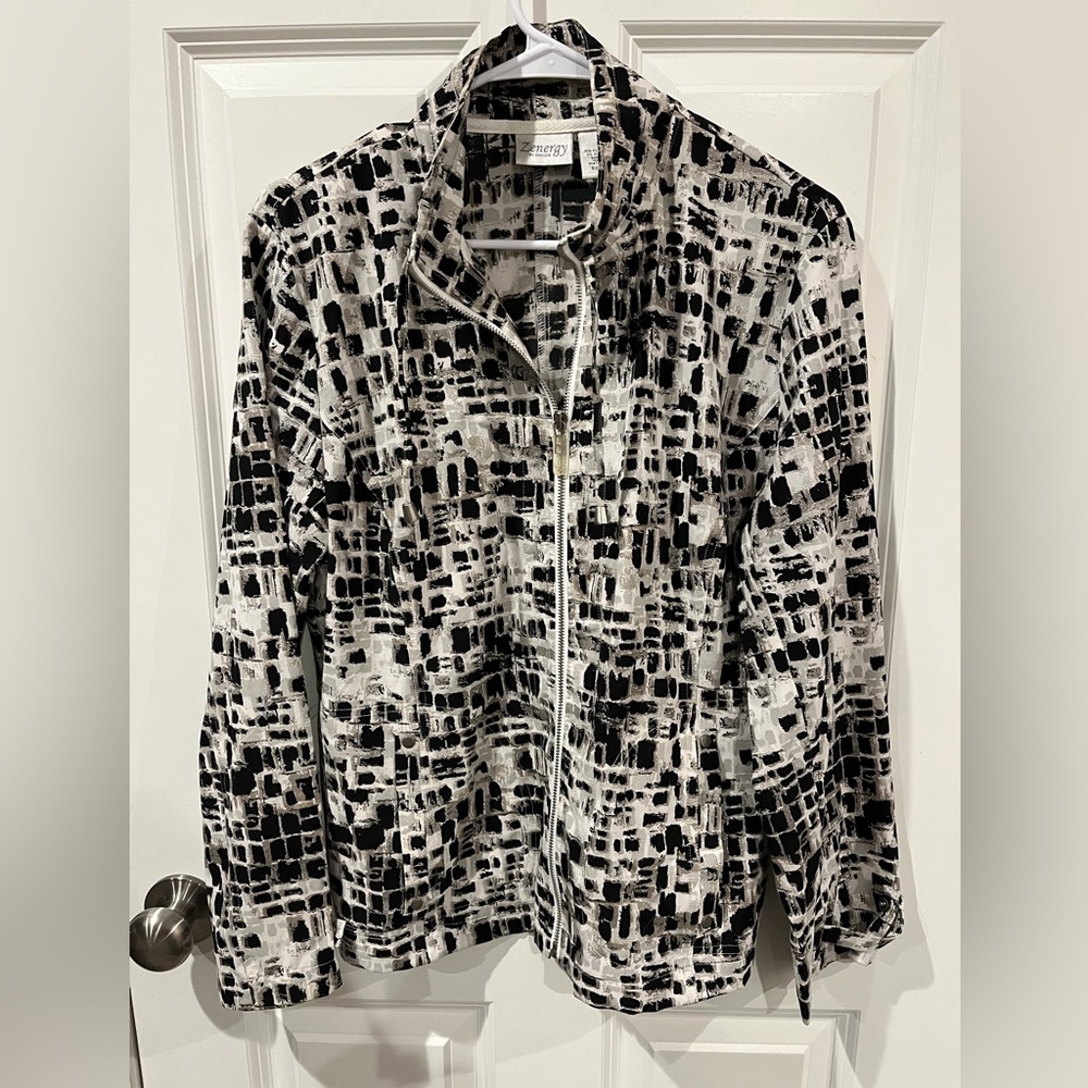 Zenergy by Chico’s Zip Up Blouse Size Chico’s 1